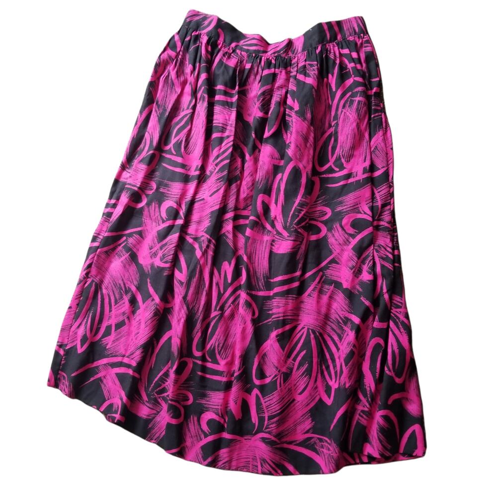 Holiday, Women’s Pleated Skirt Purple and Black - Size 12